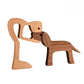 Familie Puppy Houten Beeldjes